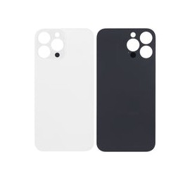 Tapa Trasera para iPhone 13 Pro Max (Orificio de Camara Grande) (Plateado)