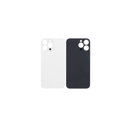 Tapa Trasera para iPhone 13 Pro Max (Orificio de Camara Grande) (Plateado)