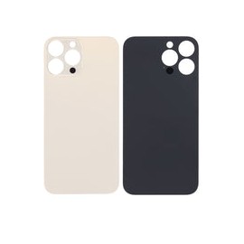 Tapa Trasera para iPhone 13 Pro Max (Orificio de Camara Grande) (Dorado)