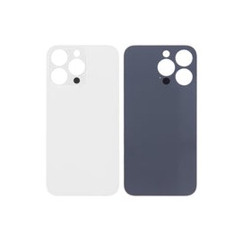 Tapa Trasera para iPhone 13 Pro (Orificio de Camara Grande) (Plateado)
