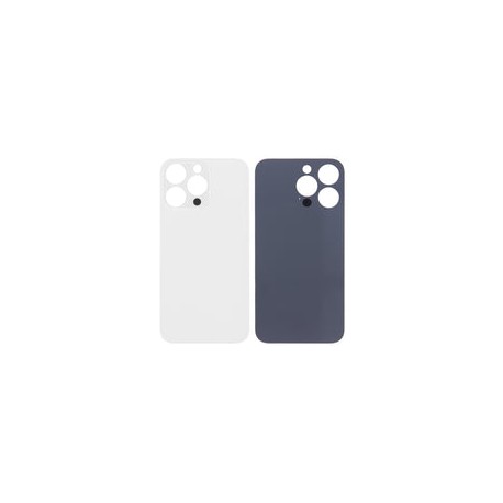 Tapa Trasera para iPhone 13 Pro (Orificio de Camara Grande) (Plateado)