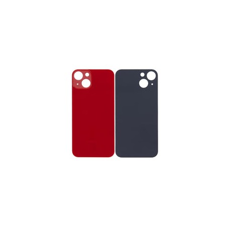 Tapa Trasera para iPhone 13 (Orificio de Camara Grande) (Rojo)