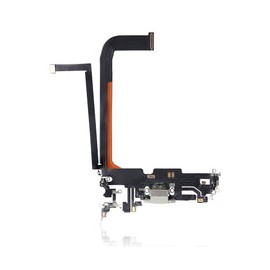 Centro De Carga Para iPhone 13 Pro Max (Calidad AM Plus) (Plateado)