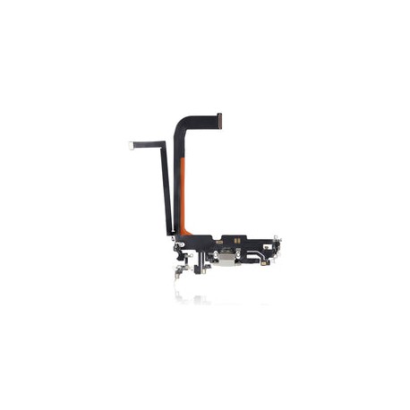 Centro De Carga Para iPhone 13 Pro Max (Calidad AM Plus) (Plateado)