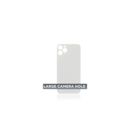 Tapa Trasera para iPhone 11 Pro (Orificio de Camara Grande) (Plateado)