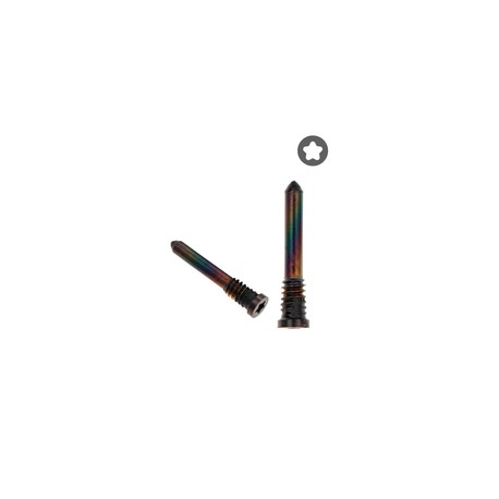 Tornillo Inferior Para iPhone X / 12 Pro Max (Negro) (Paquete de 100)