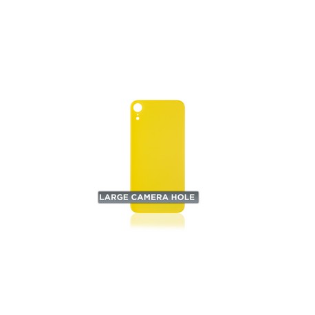 Tapa Trasera para iPhone XR (Orificio de Camara Grande) (Amarillo)