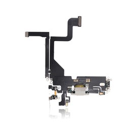 Centro De Carga Para iPhone 13 Pro (Calidad AM Plus) (Plateado)