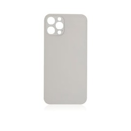 Tapa Trasera para iPhone 12 Pro (Orificio de Camara Grande) (Plateado)