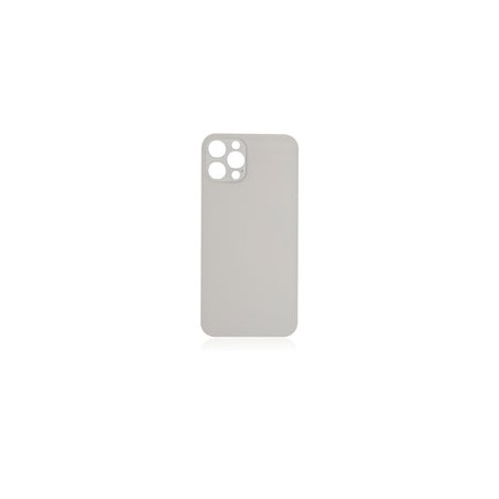 Tapa Trasera para iPhone 12 Pro (Orificio de Camara Grande) (Plateado)