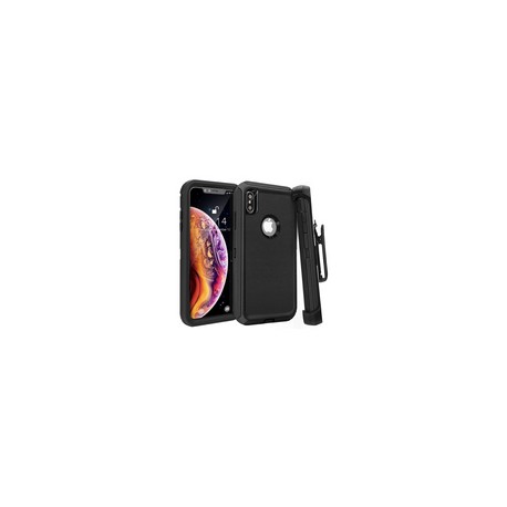 Funda 2 en 1 de Uso Rudo con Sujetador para iPhone X / XS