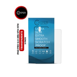 Mica Templada Casper Para iPad 12.9 3ra Gen / 2018 / 4th Gen 2020 / 5th 2021 (Paquete de 5)