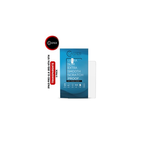Mica Templada Casper Para iPad 12.9 3ra Gen / 2018 / 4th Gen 2020 / 5th 2021 (Paquete de 5)