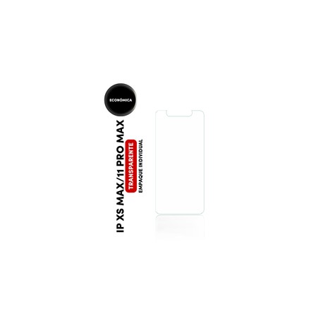Mica Templada Económica Para iPhone XS Max / 11 Pro Max (Empaque Individual)