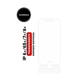 Mica Templada Económica Para iPhone 6 Plus / 6S Plus / 7 Plus / 8 Plus (Empaque Individual)