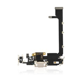 Centro De Carga Para iPhone 11 Pro Max (Calidad AM Plus) (Plateado)