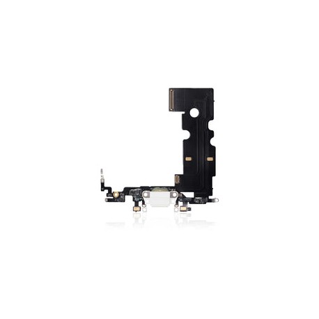 Centro De Carga Para iPhone SE (2020) (Calidad Aftermarket Plus) (Blanco)