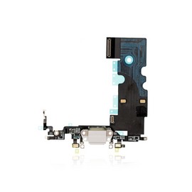 Centro De Carga Para iPhone 8 (Calidad Aftermarket) (Plateado)