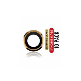 Lente de Camara Trasera Para iPhone 6 Plus / 6S Plus (Con Grapa) (Dorado) (Paquete de 10)