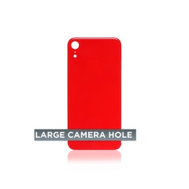 Tapa Trasera para iPhone XR (Orificio de Camara Grande) (Rojo)