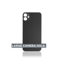 Tapa Trasera para iPhone 11 (Orificio de Camara Grande) (Negro)