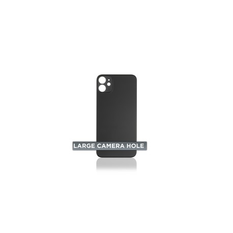 Tapa Trasera para iPhone 11 (Orificio de Camara Grande) (Negro)