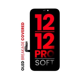 Pantalla OLED Para iPhone 12 / 12 Pro (Calidad Aftermarket: XO7 Soft) Negro