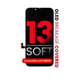Pantalla OLED Para iPhone 13 (Calidad Aftermarket Pro: XO7 / Soft) Negro