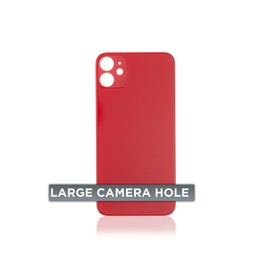 Tapa Trasera para iPhone 11 (Orificio de Camara Grande) (Rojo)