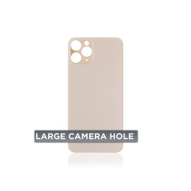 Tapa Trasera para iPhone 11 Pro (Orificio de Camara Grande) (Dorado)