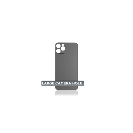 Tapa Trasera para iPhone 11 Pro (Orificio de Camara Grande) (Gris Espacial)