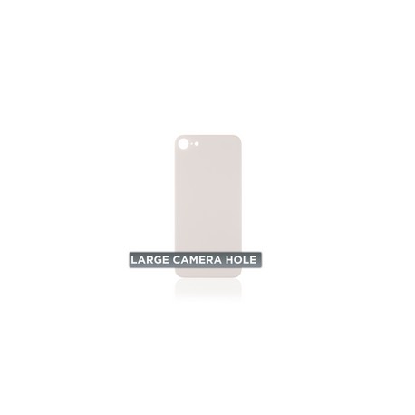 Tapa Trasera para iPhone 8 (Orificio de Camara Grande) (Dorado)