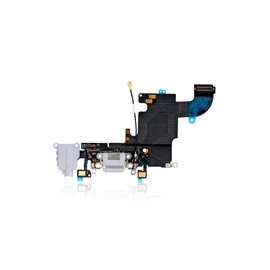 Centro De Carga Para iPhone 6S (Calidad Aftermarket) (Plateado)