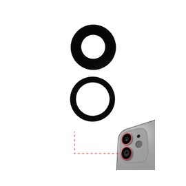 Lente de Camara Trasera Para iPhone 12 / 12 Mini (Solo Vidrio) (Paquete de 10)
