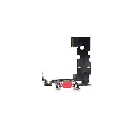 Centro De Carga Para iPhone SE (2020) (Calidad Aftermarket Plus) (Rojo)
