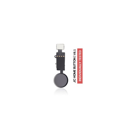 Flexible de Botón de Inicio Para iPhone 7 / 8 / 7 Plus / 8 Plus / SE (2020 / 2022) (Negro Jet / Mate) (JC / Version 8.1) (Funci